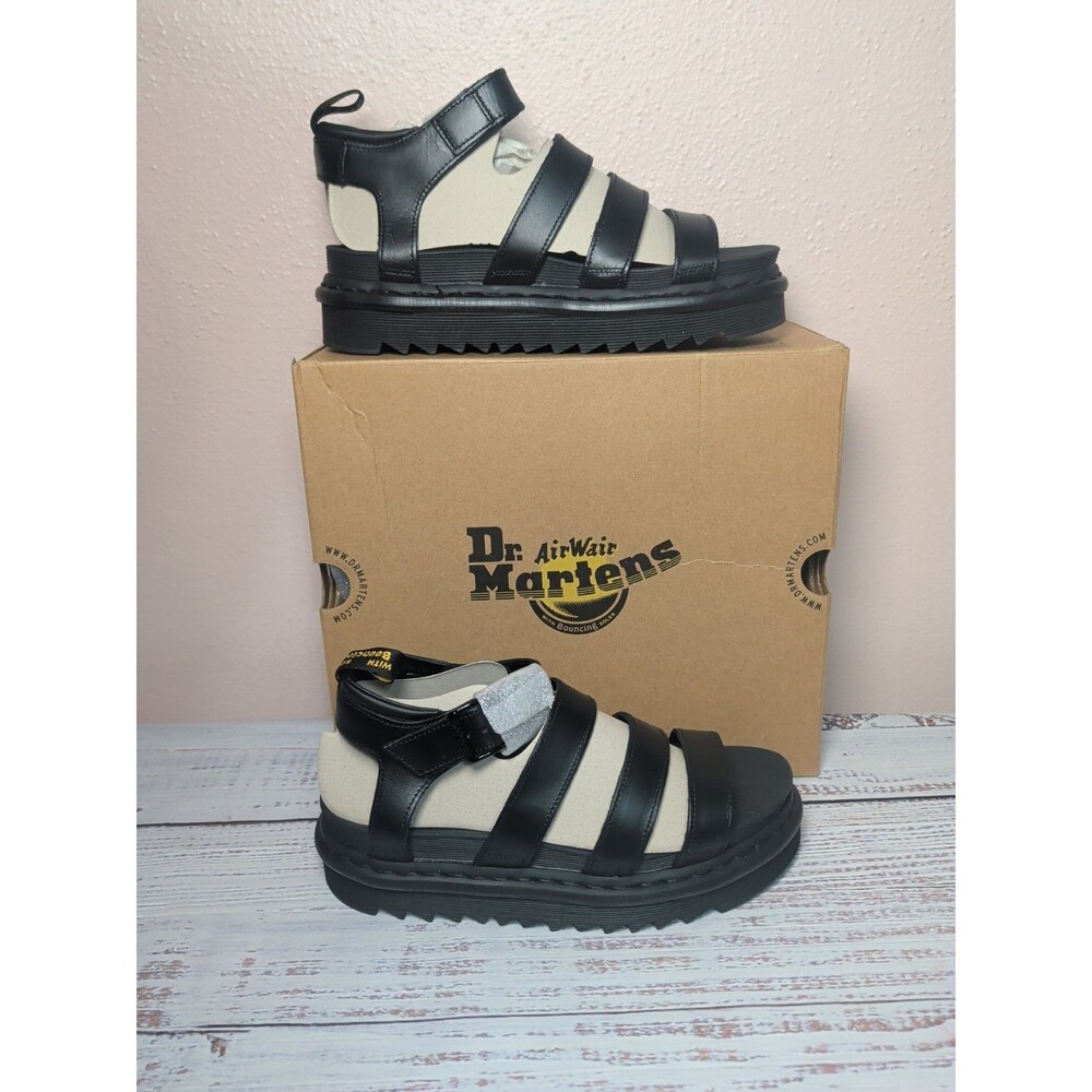 NEW Dr. Martens Blaire Platform Sandals Black Size 9 Whimsigoth Dark Academia